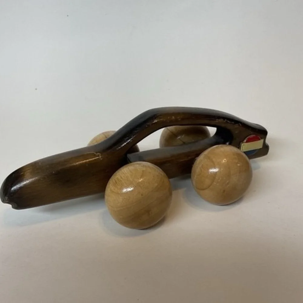 VTG Datsun 300ZX Handmade Solid Wood Back Massager/Kids Rolling Toy L10